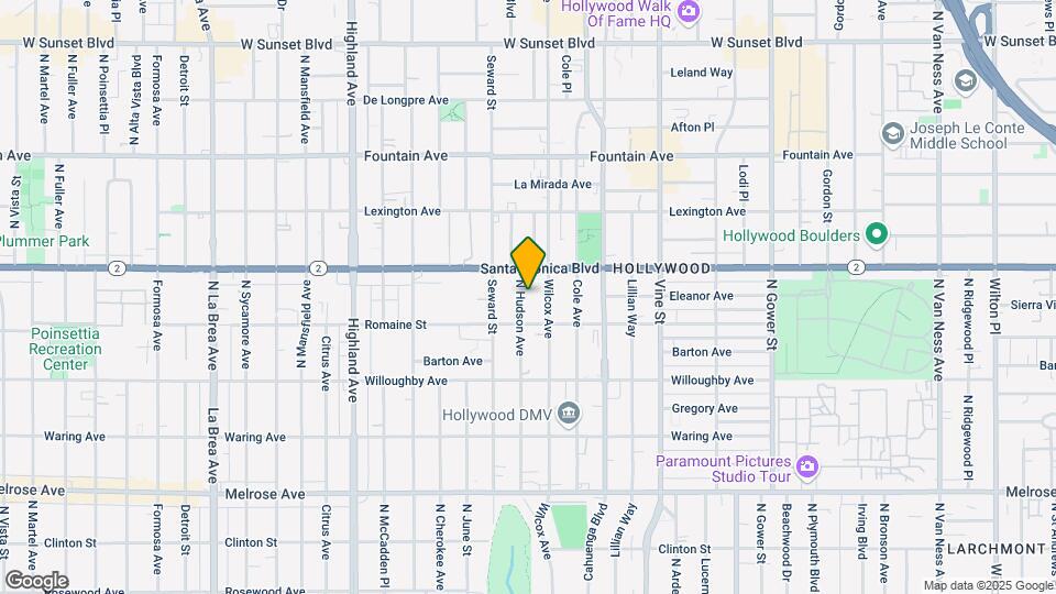 1026 N Hudson Ave Map and Location Details