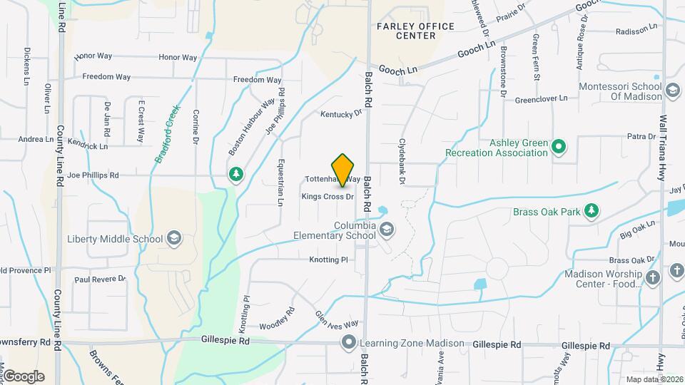 104 Kings Cross Dr Map and Location Details