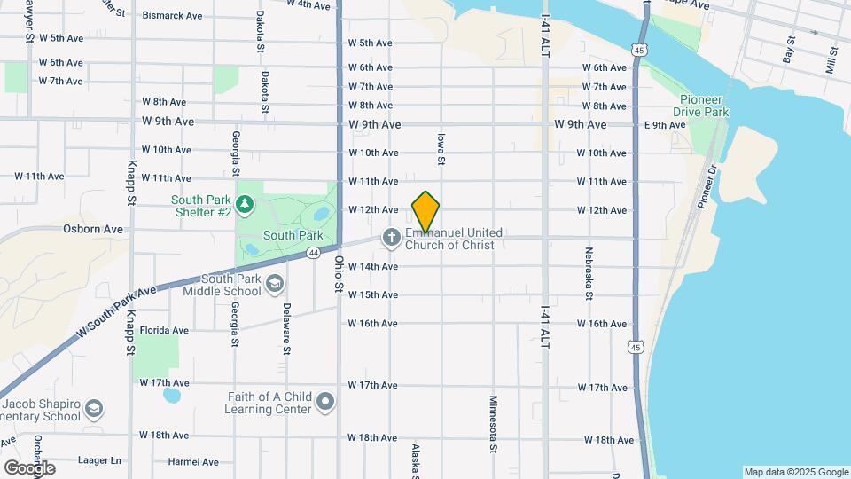 417 W South Park Ave Map and Location Details