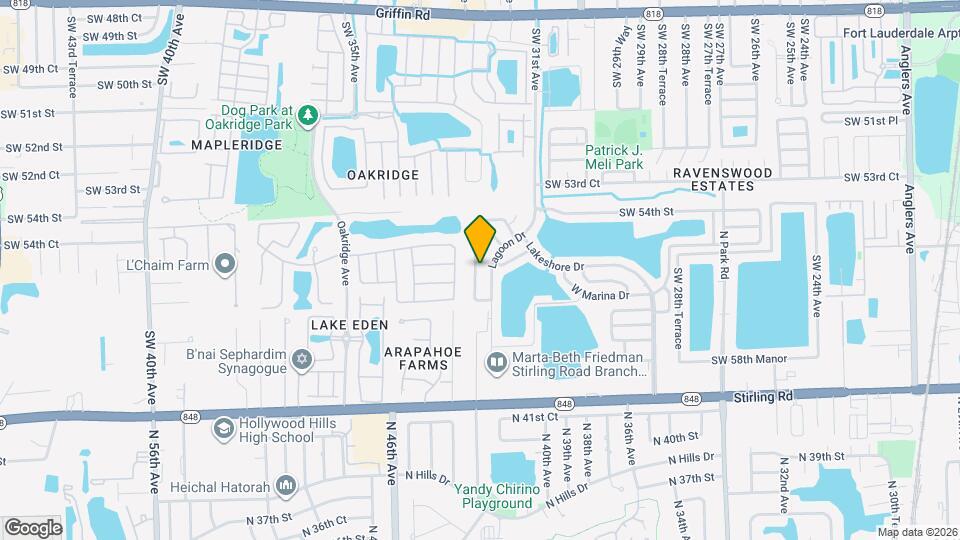 5580 SW 32nd Terrace Map and Location Details