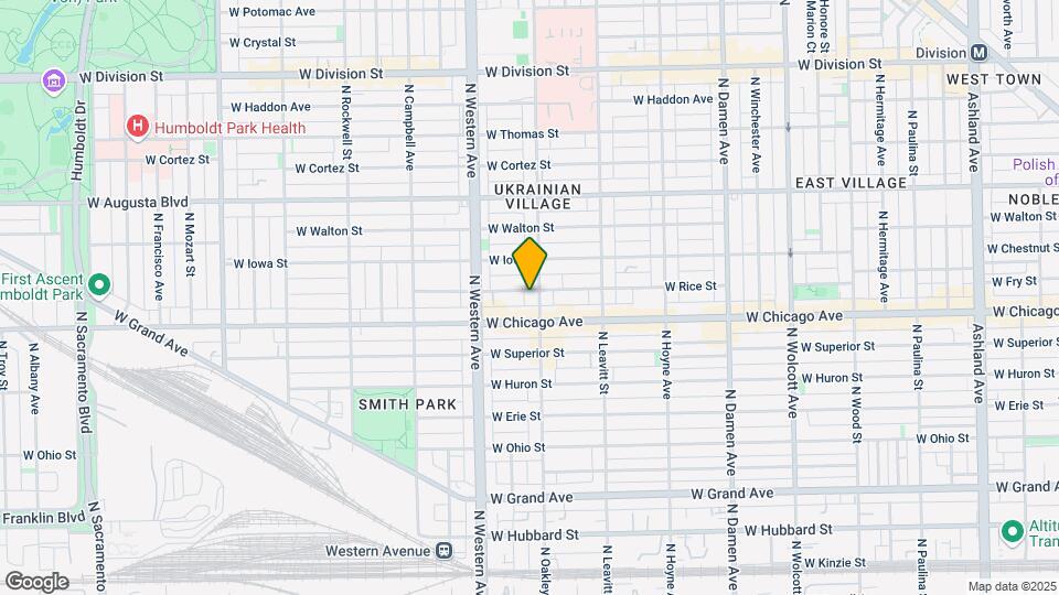 824 N Oakley Blvd Map and Location Details