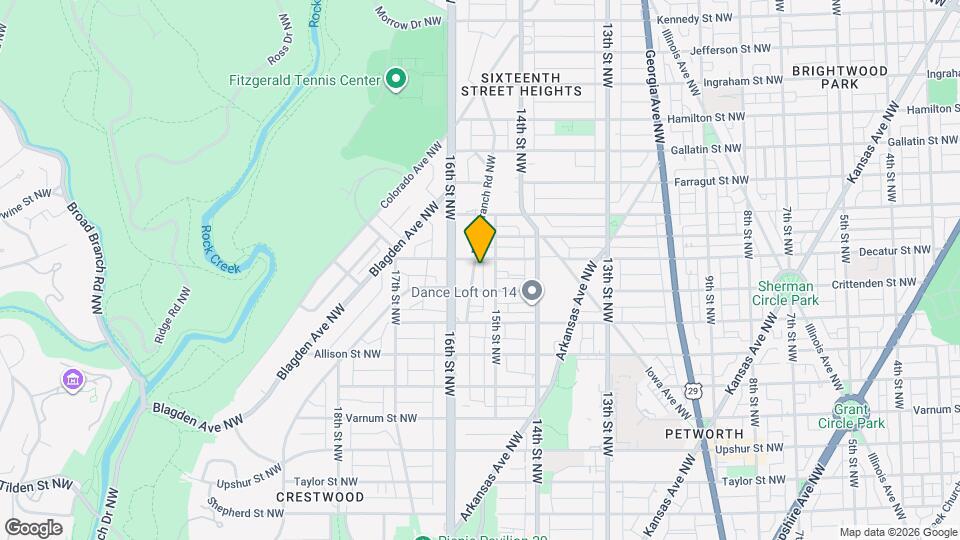 4715 Piney Branch Rd NW, Unit A Map and Location Details