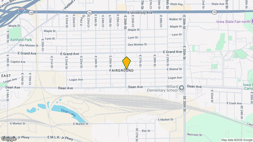 2601 E Walnut St Map and Location Details
