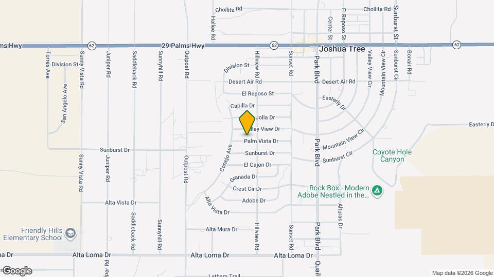 61542 Palm Vista Dr Mapa y Detalles de la Ubicación