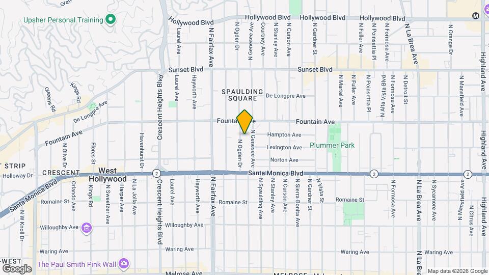 1224 N Ogden Dr Map and Location Details