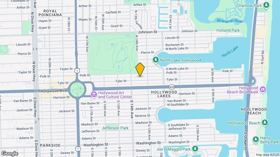 1329 Tyler St Map and Location Details