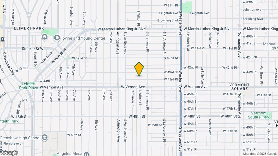 1933 W 43rd Pl Map and Location Details