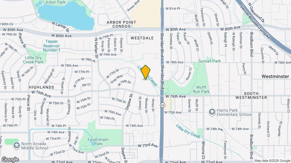 5565 W 76th Ave Map and Location Details