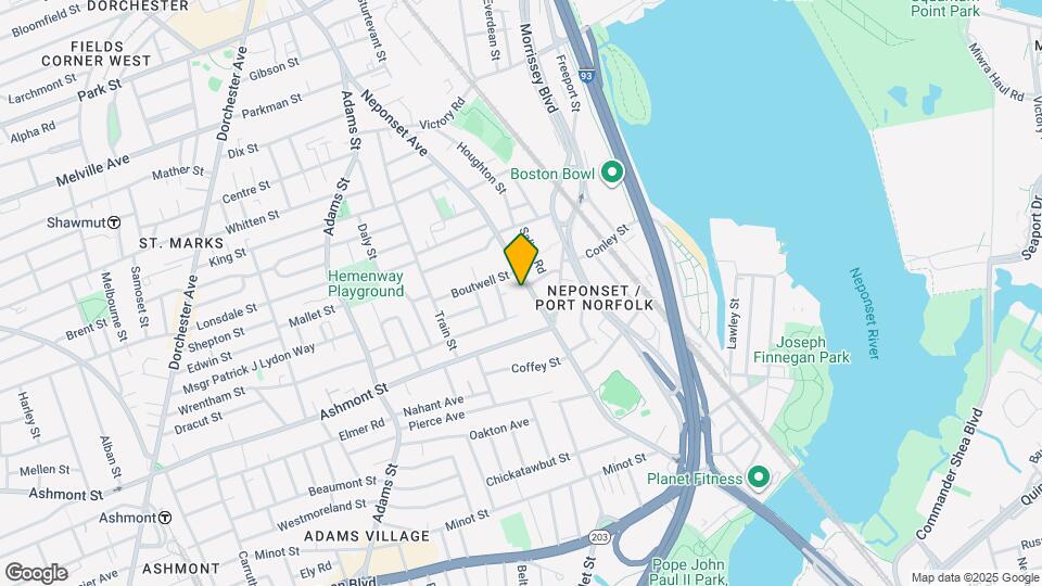 221 Neponset Ave, Unit #2 Mapa y Detalles de la Ubicación