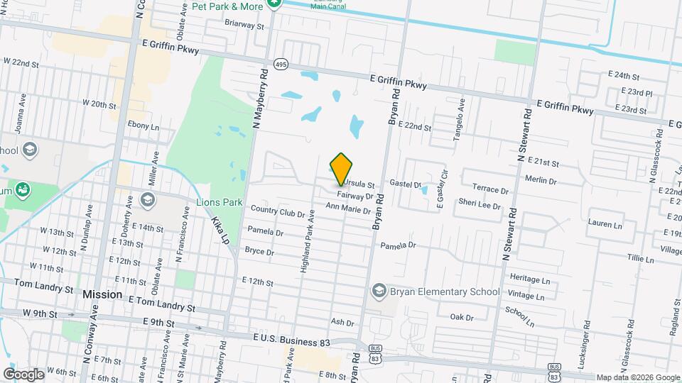 1027 Fairway Dr, Unit Unit 1 Map and Location Details