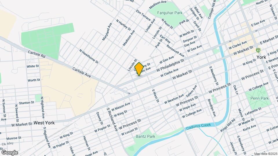 638 W Philadelphia St Map and Location Details