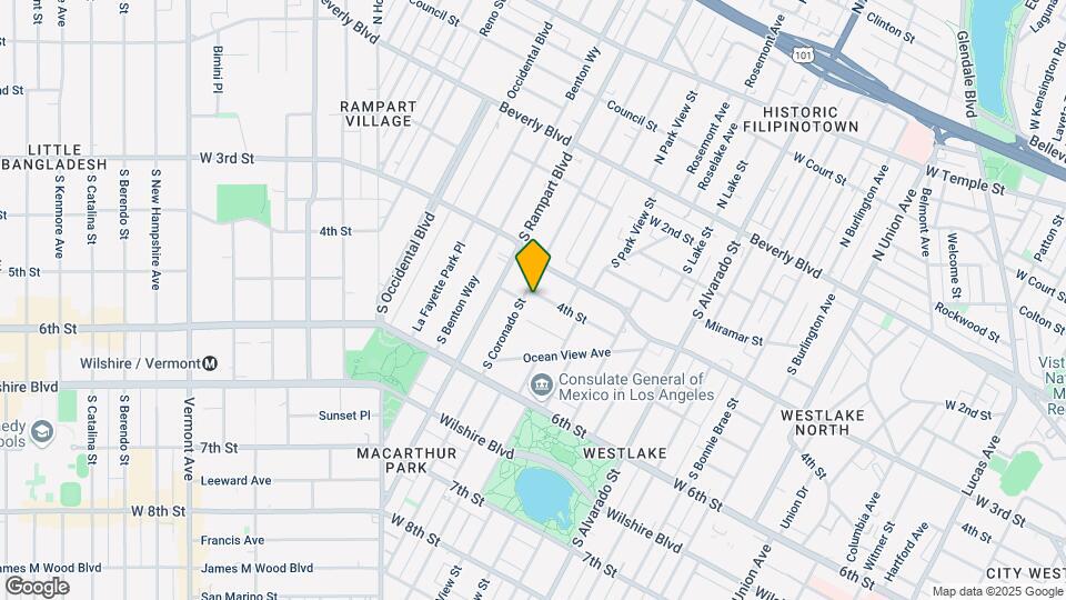 406 S Coronado St Map and Location Details