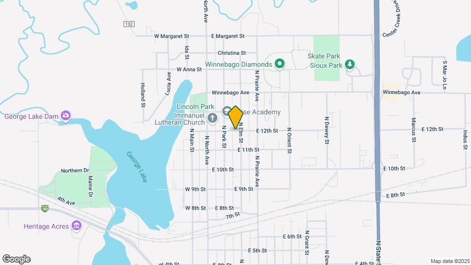 1129 N Elm St Map and Location Details