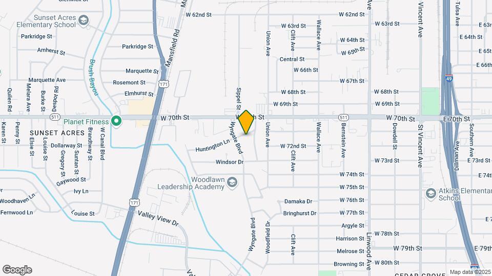 836 Huntington Ln Map and Location Details