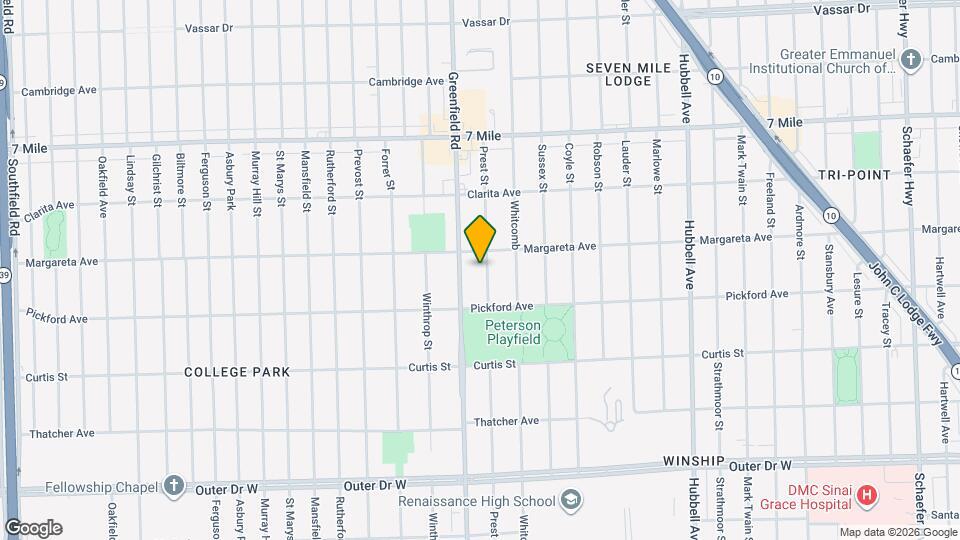 18481 Prest St Map and Location Details