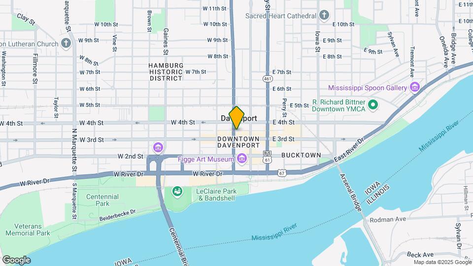 307 N Harrison St Map and Location Details