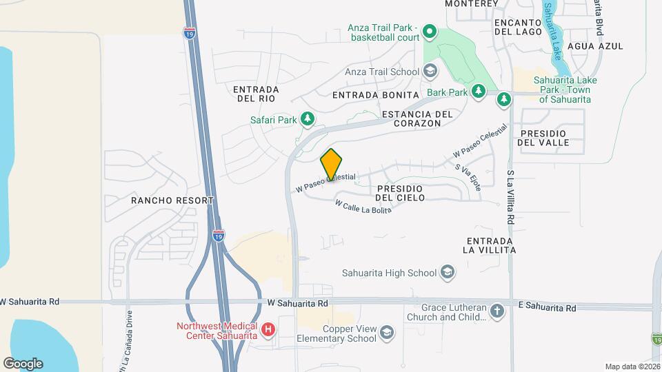 739 W Paseo Celestial Map and Location Details