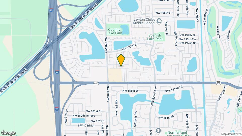 8640 NW 188th Ter Map and Location Details
