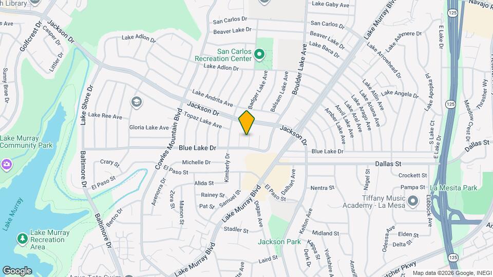6234 Rose Lake Ave Map and Location Details