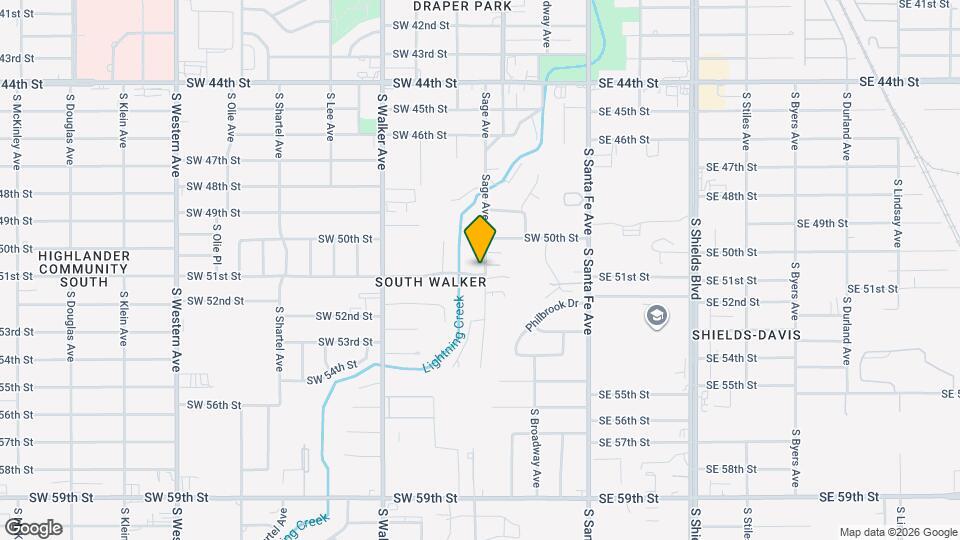 5113 S Sage Ave Map and Location Details