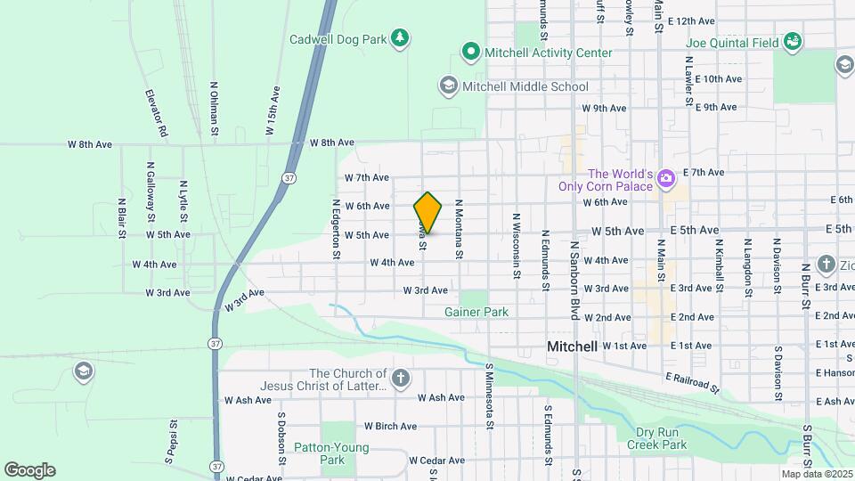 829 W 5th Ave Map and Location Details