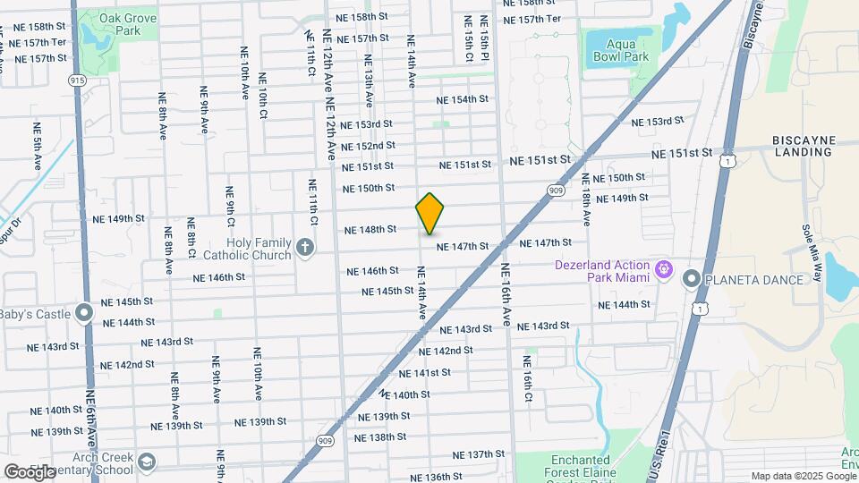 1415 NE 147th St Mapa y Detalles de la Ubicación