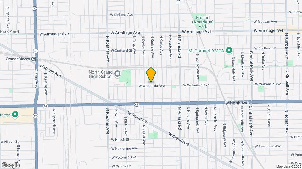 1700 N Kedvale Ave, Unit 1R Map and Location Details
