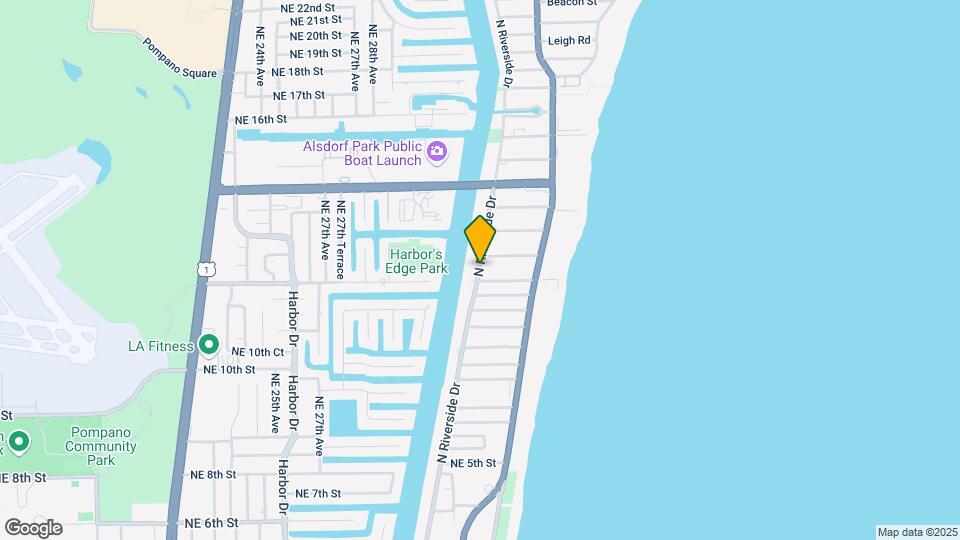 1006 N Riverside Dr Map and Location Details