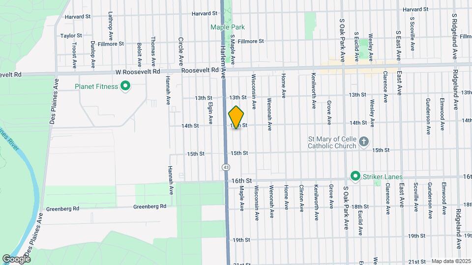 1410 Maple Ave Map and Location Details