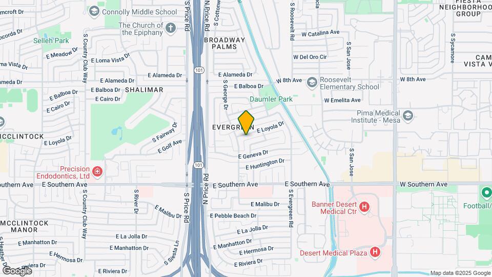 2417 E Loyola Dr Map and Location Details