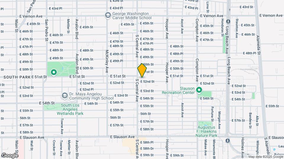 1125-1129 E 52nd St Mapa y Detalles de la Ubicación