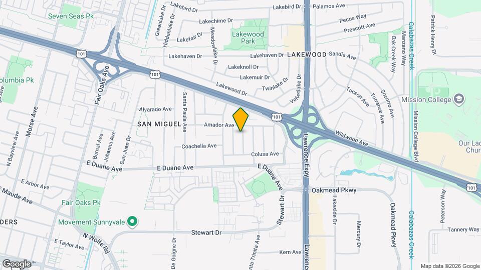 733 Santa Rosa St Map and Location Details