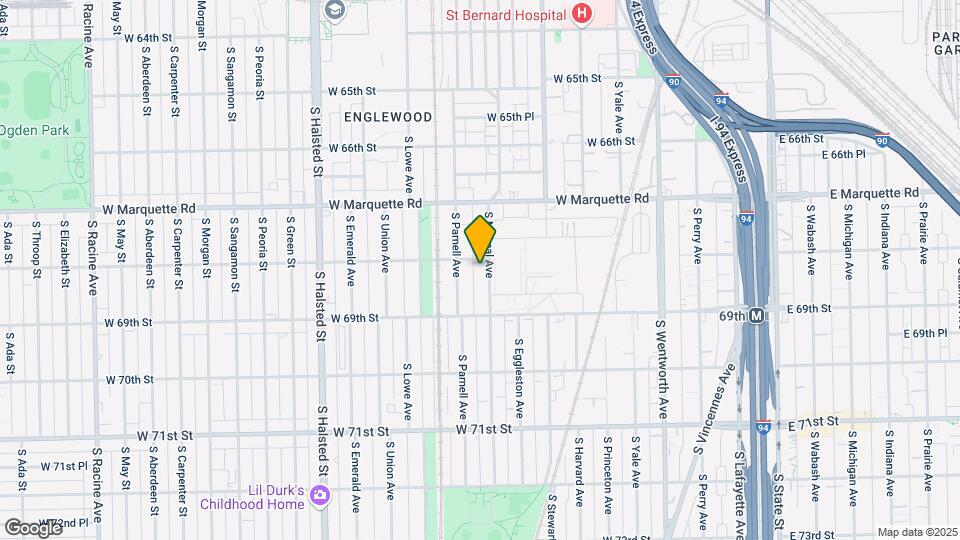 6800-6812 S Normal Ave Map and Location Details
