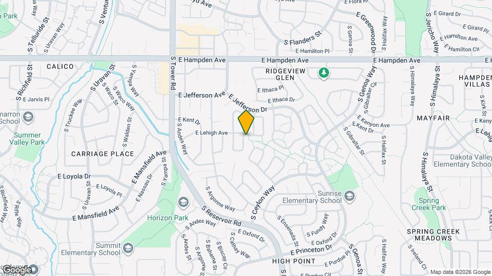 18982 E Loyola Cir Map and Location Details