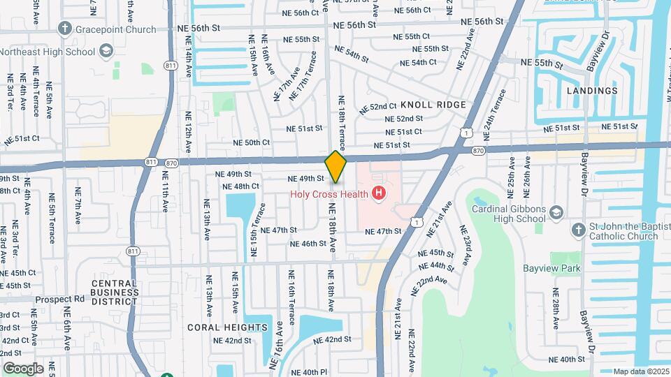 1801 NE 48th Ct Map and Location Details