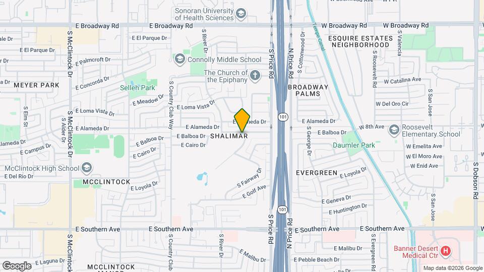 2800 S Bala Dr Map and Location Details