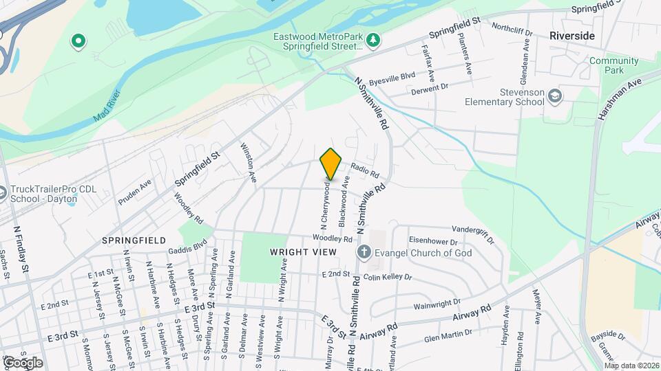 1603 Rangeley Ave Map and Location Details
