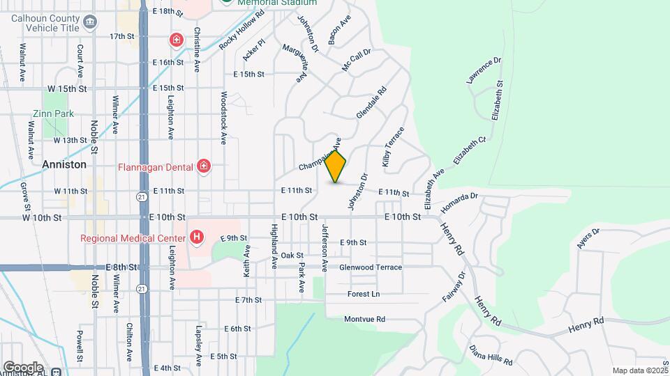 1118 Altamont Dr Map and Location Details