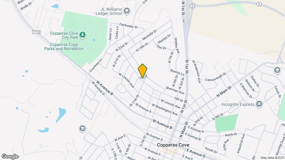 702 Hill St Map and Location Details