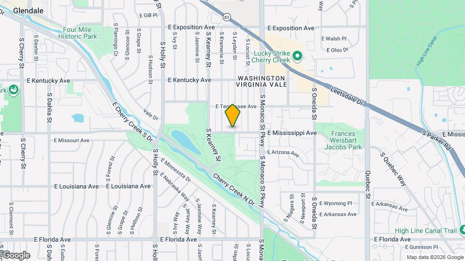 6285 E Mississippi Ave Map and Location Details