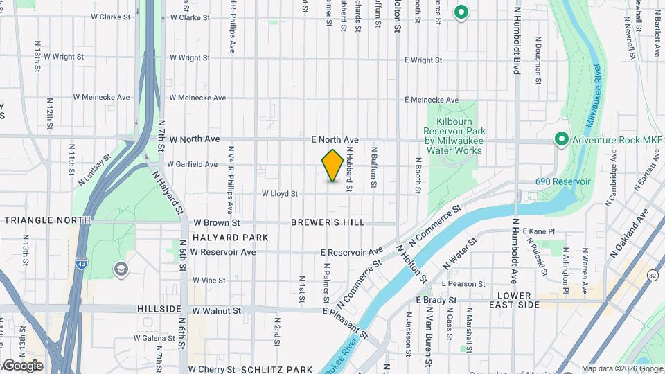 2112 N Palmer St Map and Location Details