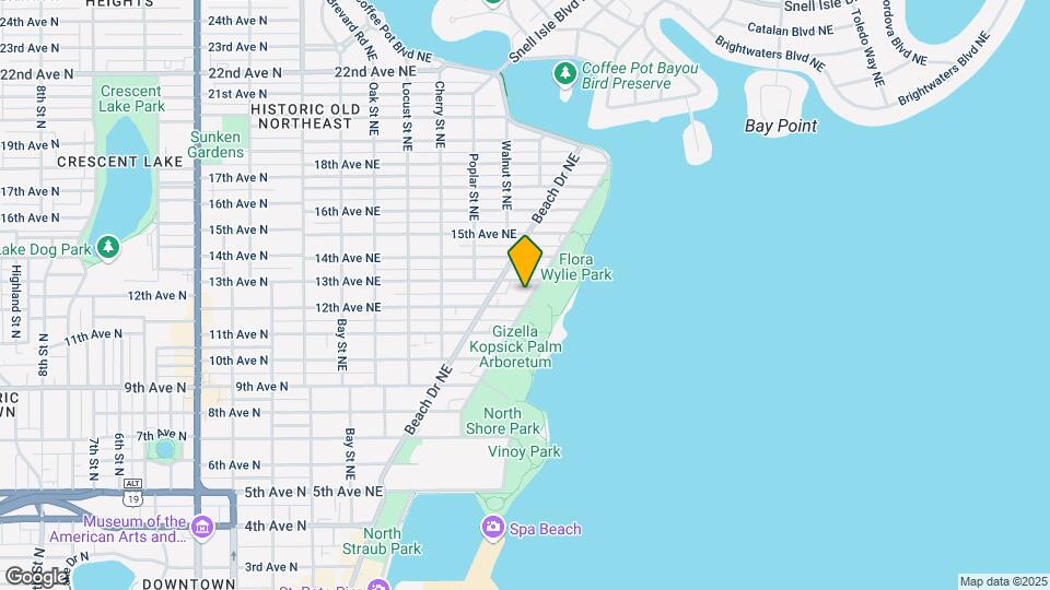 1200 N Shore Dr NE Map and Location Details