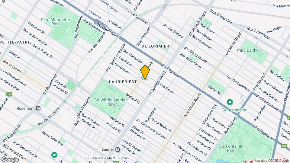 5081 Garnier St Map and Location Details