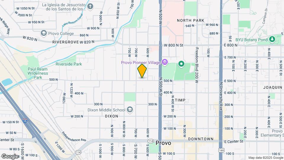 650 N 500 W Map and Location Details