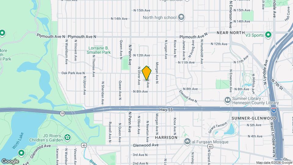 903 N Newton Ave Map and Location Details
