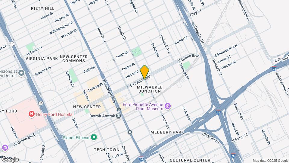 2975 E Grand Blvd Mapa y Detalles de la Ubicación