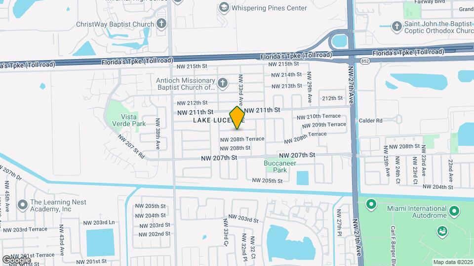 3300 NW 209th Terrace Map and Location Details