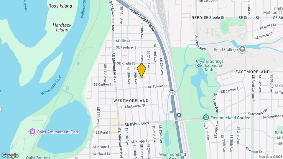 6105 SE 20th Ave Mapa y Detalles de la Ubicación
