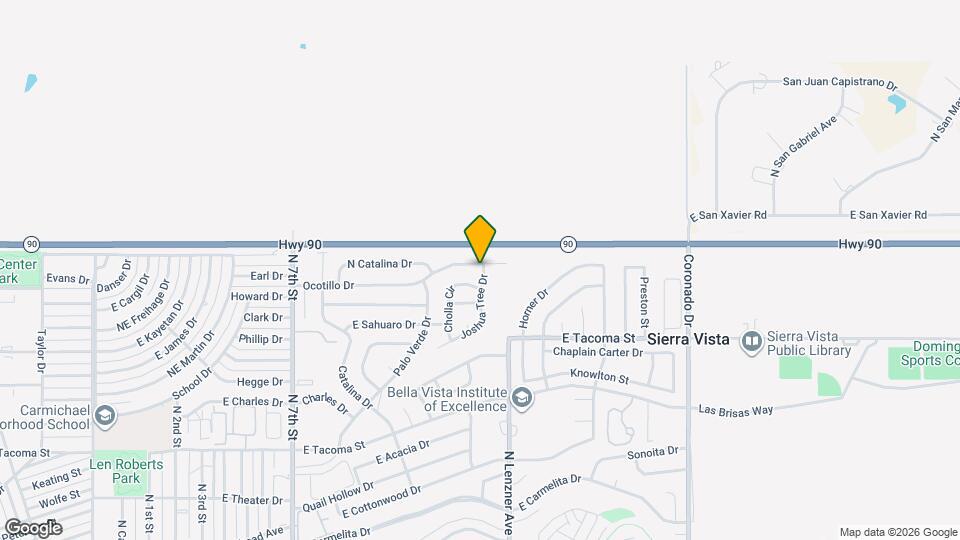 1416 Ocotillo Dr Map and Location Details