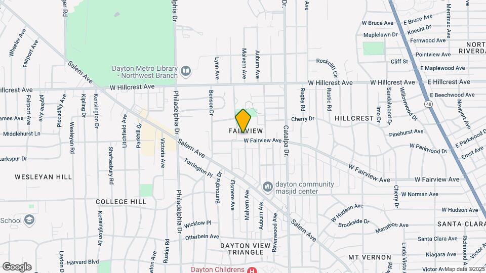 1203 W Fairview Ave Mapa y Detalles de la Ubicación